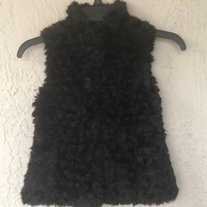 Fur like girls vest